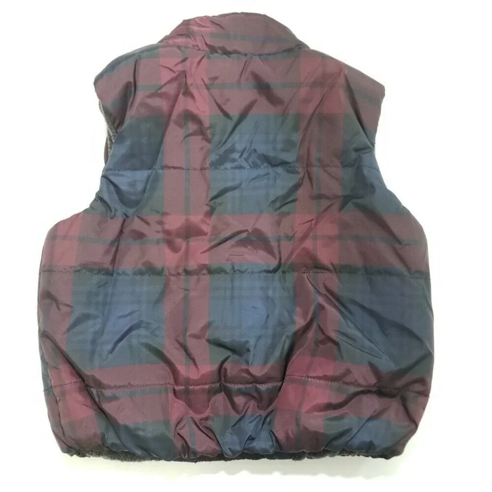 Baby GAP Plaid‎ Puffer Vest Boys Size 12-18 Mos.